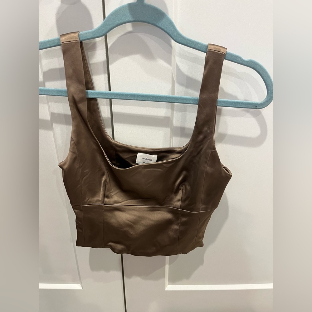 Wilfred satin shine bustier